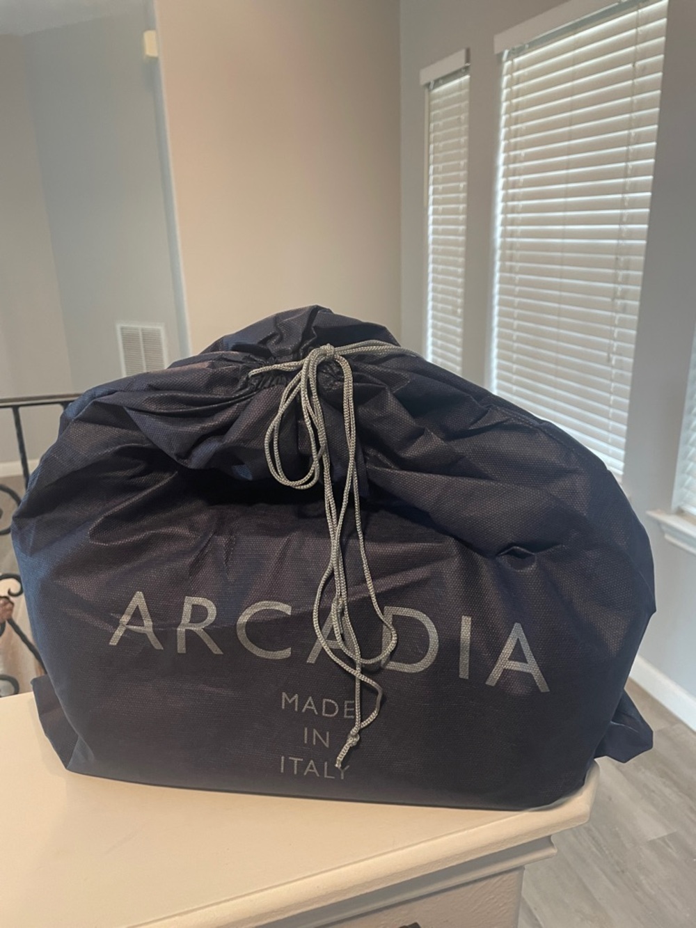 Arcadia Black Pebbled Leather East West Shoulder Bag with Gold Accent - Picture 5 of 8